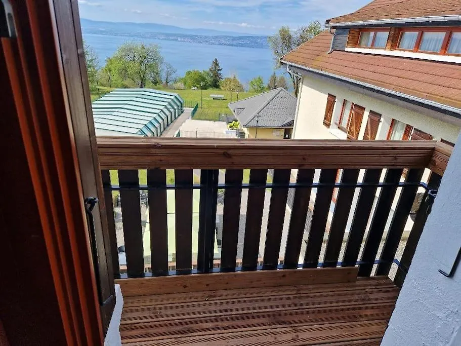 Vue Lac Leman & Piscine - Parking Free - Confort Appart 6 Pers Lugrin